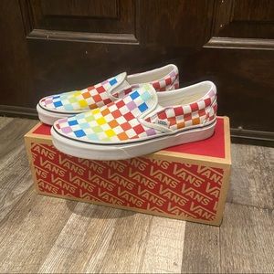 Rainbow Slip on Vans
